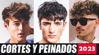 CORTES DE CABELLO Y PEINADOS PARA HOMBRES DE MODA 2023 [upl. by Saile]