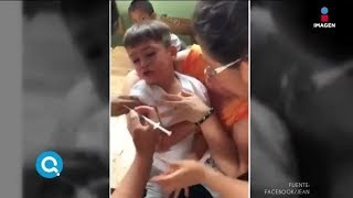 Un niño hace berrinche por una inyección pero la disfruta  Qué Importa [upl. by Gregor898]