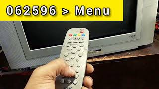 Philips CRT tv service mode  how to open Philips tv service menu code old model Zapa [upl. by Hayne]