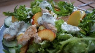 NektarinenRucola Salat mit Putenstreifen  Rezept und Anleitung [upl. by Niggem]