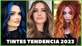 TINTES CABELLO MODA INVIERNO 2023 – color cabello en tendencia –colorimetría del cabello [upl. by Henden]