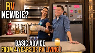 RV LIVING FOR BEGINNERS  The RV Basics You Should Know [upl. by Aeynod]