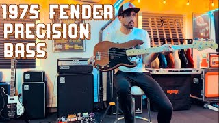 1975 Fender Precision Bass Sound Test [upl. by Sassan]