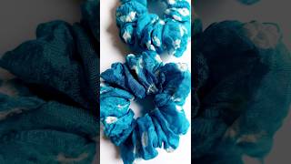 DIY Scrunchies hair rubber band shorts Scrunchies viral [upl. by Dniren]