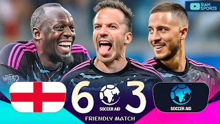 HAZARD DEL PIERO USAIN BOLT AND OTHER LEGENDS PUT A SHOW AT THE SOCCER AID 2024 BENEFICIAL MATCH [upl. by Ayana779]