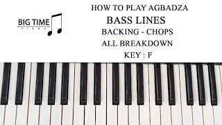 WOW 😍 How to Play Agbadza quotHALLELUJAH NYAMEquot bass lines Key F [upl. by Ecadnarb548]