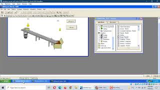 How to use Rslogix500 and Rsview32 to create box moving Conveyor program [upl. by Bronson]