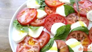 How to Make Insalata Caprese  Salad Recipes  Allrecipescom [upl. by Garrik]