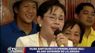 Vilma Santos reelected Batangas governor [upl. by Vachell]