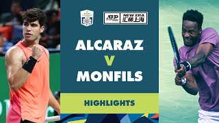 Carlos Alcaraz vs Gael Monfils Highlights  Rolex Shanghai Masters 2024 [upl. by Kelson]