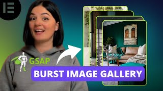 GSAP IMAGE GALLERY BURST  Elementor Wordpress Tutorial Flex Container [upl. by Travus]