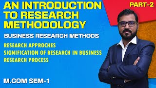 An Introduction to Research Methodology Lec2  Mcom Sem1  Business Research Methods [upl. by Sev]