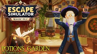 Potions Garden  8 Token Location  Escape Simulator Magic DLC 2024 [upl. by Ellinger]