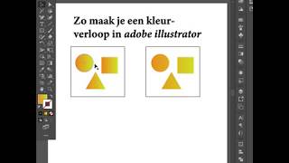 Adobe Illustrator Zo maak je een kleurverloop [upl. by Aronek]