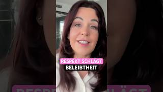 Respekt schlägt Beliebtheit viral shorts erfolg führung unternehmer [upl. by Ploss]