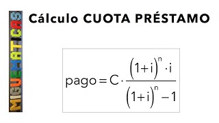 Cálculo Cuota Préstamo Hipoteca Interés Bancario compuesto150000€ al 3 de rédito en 40 años [upl. by Manville72]