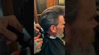 Massive Taper Fade Pompadour Transformation – Bold amp Clean 💈✂️ pompadour hairstyle [upl. by Ibrad]