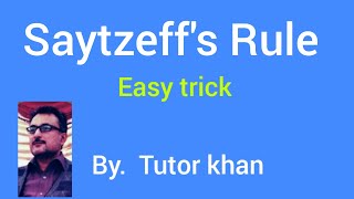 Saytzeffs RuleFormation of 2ButeneAlkyl halideseasytrick [upl. by Rosette811]