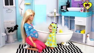 Familia Barbie amp Ken Aventuras Divertidas con Bebe Tommy [upl. by Ladnor]