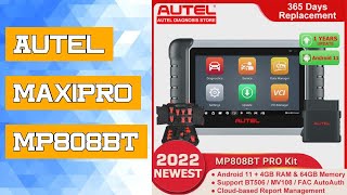 Autel MaxiPRO MP808BT PRO Automotive scanner OELevel Diagnostic Tool ECU Coding VAG Guided 31Ser [upl. by Datha901]