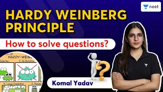 Hardy Weinberg Principle  How to solve questions  Term 2  Komal Yadav  Unacademy NEET [upl. by Pihc]