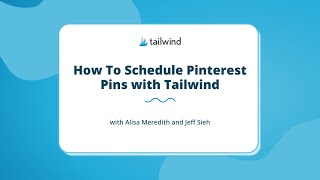 How To Schedule Pinterest Pins with Tailwind [upl. by Nivrem303]