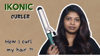 How I Curl My Hair using Ikonic Professional Emerald Curling Tong CT 38mm [upl. by Odnama]