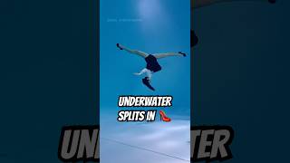 Underwater Splits Challenge in Heels underwater flexibility splits pool [upl. by Haimarej]