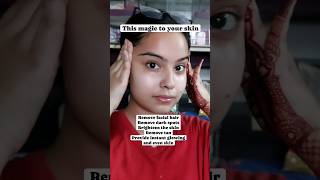 Diy face mask to remove facial hair facemask skincare diy viral shorts facialhair beauty [upl. by Tal]