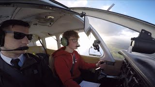 UK PPL Training  PA28  VRP Rejoins at Exeter Airport  ATC Audio [upl. by Worthington]