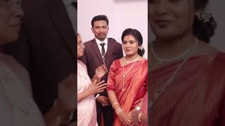 marriage marriageday couple betrothal kuthampully makeup christianbride christianmarriage [upl. by Oidualc604]