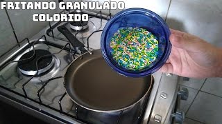 FRITANDO GRANULADO COLORIDO DE BRIGADEIRO [upl. by Creamer]