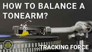 How to Balance a Turntable Tonearm amp Set Tracking Force  Vinyl 101 [upl. by Lavina]