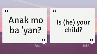 Common Responses to Dialogues  EnglishTagalog Translation [upl. by Fineman]