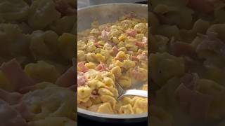 Tortellini alla Panna 🤌🏽 tortellini pasta pastarecipe pastalover pastafresca newrecipe [upl. by Ahsinwad992]