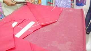 How To Cut Churidaar SalwarSimple Cutting Method Of Churidar Salwar Kameez [upl. by Otxis]