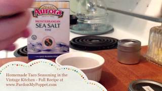 Homemade Taco Seasoning Recipe From The Vintage Kitchen [upl. by Arihsak198]