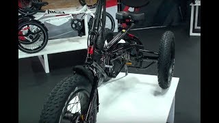 2018 Velec Electric Bikes and Trivel Fat Electric Recumbent Trike  Electric Bike Report [upl. by Frohman72]