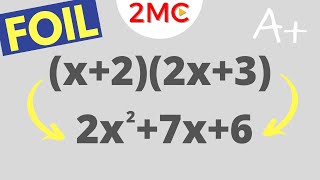 The FOIL Method  Easiest way to Multiply Polynomials  Algebra [upl. by Erlewine767]