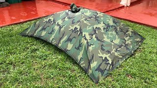 The Alpha Tent Poncho in heavy rain [upl. by Hashimoto308]