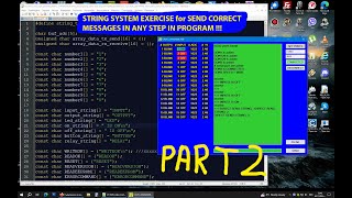 STRING EXERCISE WITH PCB BUTTONS amp LEDS amp SERIAL TERMINAL PROGRAM  BULGARIAN [upl. by Griffie655]