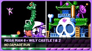 Mega Man 6 Wily Castle Stage 1 amp 2 No Damage [upl. by Saphra]