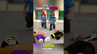 Little Girls Parents are thieves then police arrest them but 😢  roblox animation shorts [upl. by Neb]