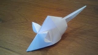 How To Make an Origami Mouse Tetsuya Gotani [upl. by Marijane714]