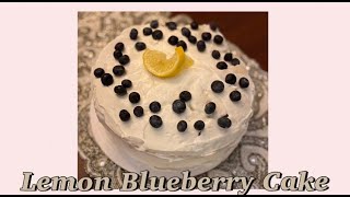 baking a lemon blueberry cake [upl. by Vel]