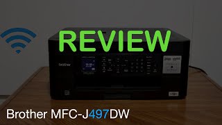 Brother MFCJ497DW Printer Review [upl. by Iadahs849]