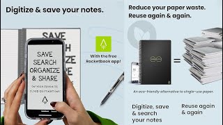 Rocketbook  Smart Notebook Review  Reusable Smart Notebook [upl. by Dawn62]