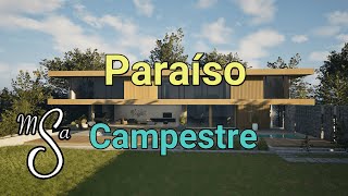 Paraíso campestre Tour virtual de una espectacular casa contemporánea con piscina [upl. by Lorne957]