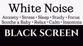 10 Hours Soothing White Noise Black Screen  No Ads  Improve Focus and Relaxation Sleep Aid Study [upl. by Zalucki]