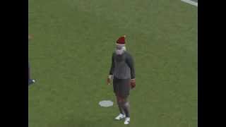 Power Soccer Merry Christmas Goal from Santa Claus [upl. by Guyer]